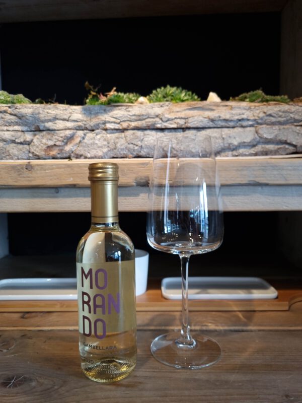 Afbeelding een fles Morando Gambellare witte wijn